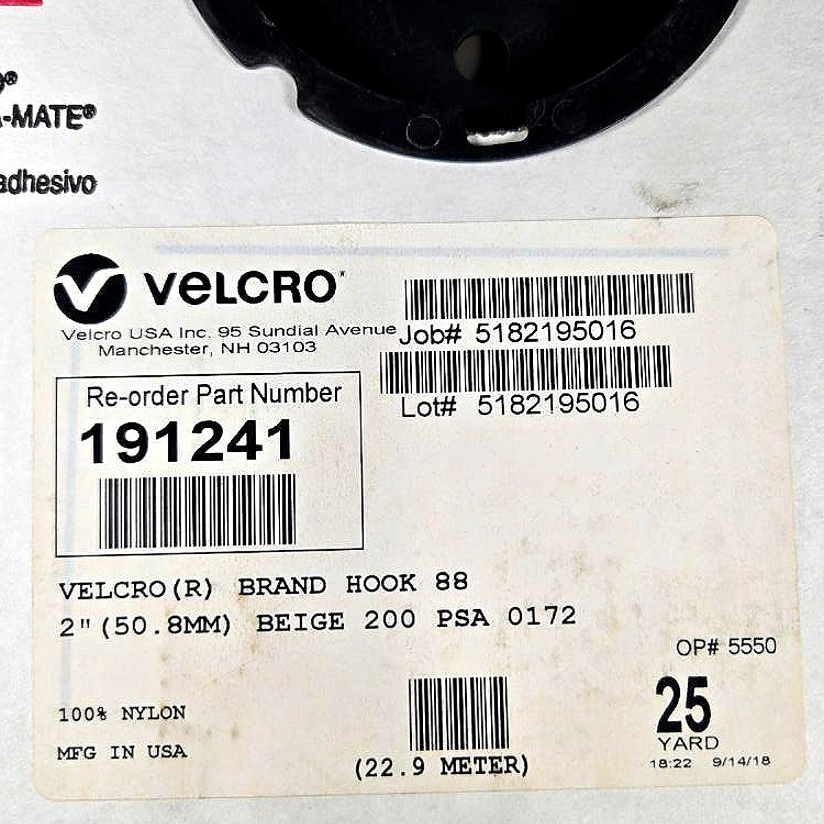 Velcro 191241 Adhesive Hook Fastener Roll