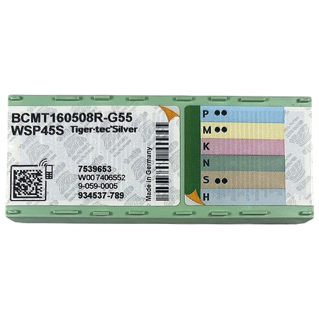 Walter BCMT160508R-G55 WSP45S carbide milling insert