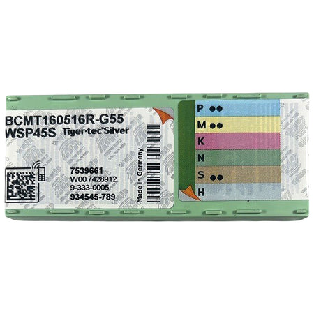 walter BCMT160516R-G55 carbide milling insert