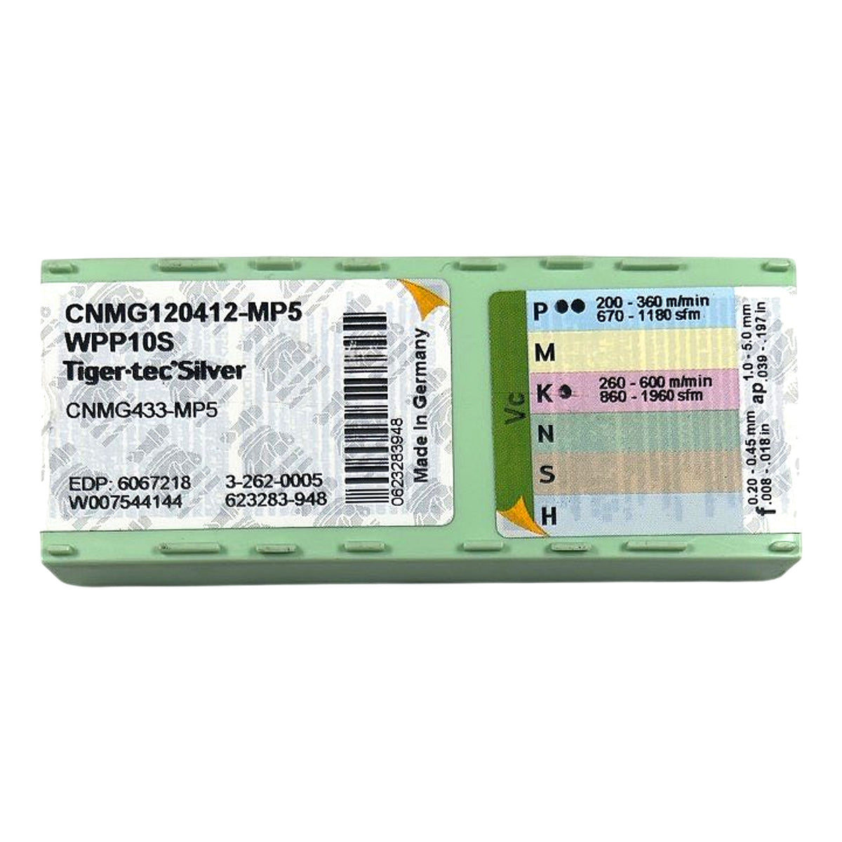 Walter CNMG120412-MP5 WPP10S carbide turning insert