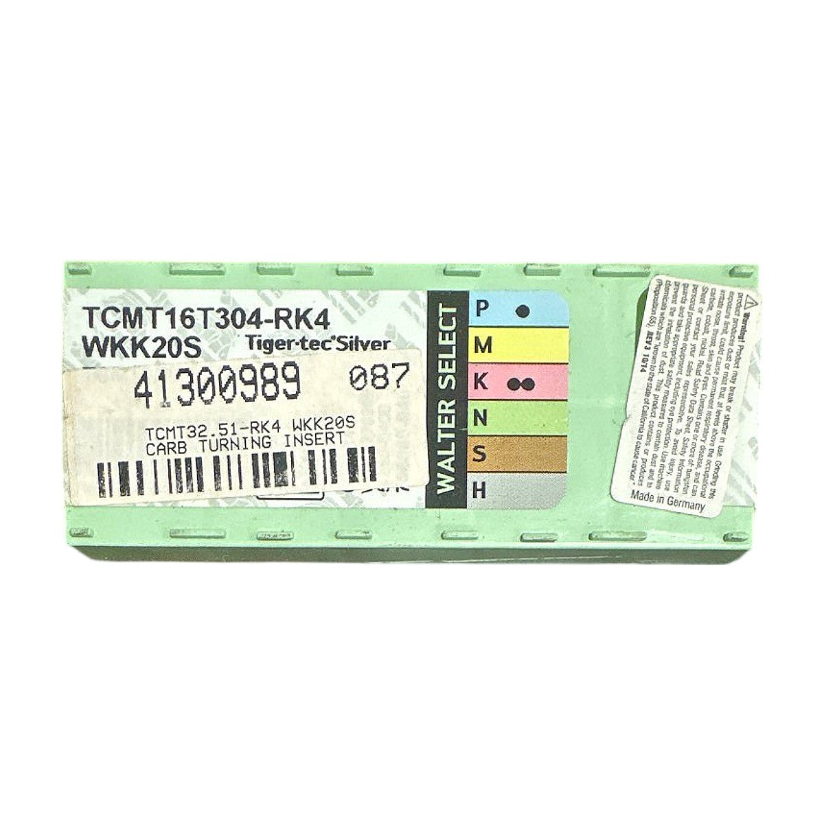 Walter TCMT16T304-RK4 carbide turning insert