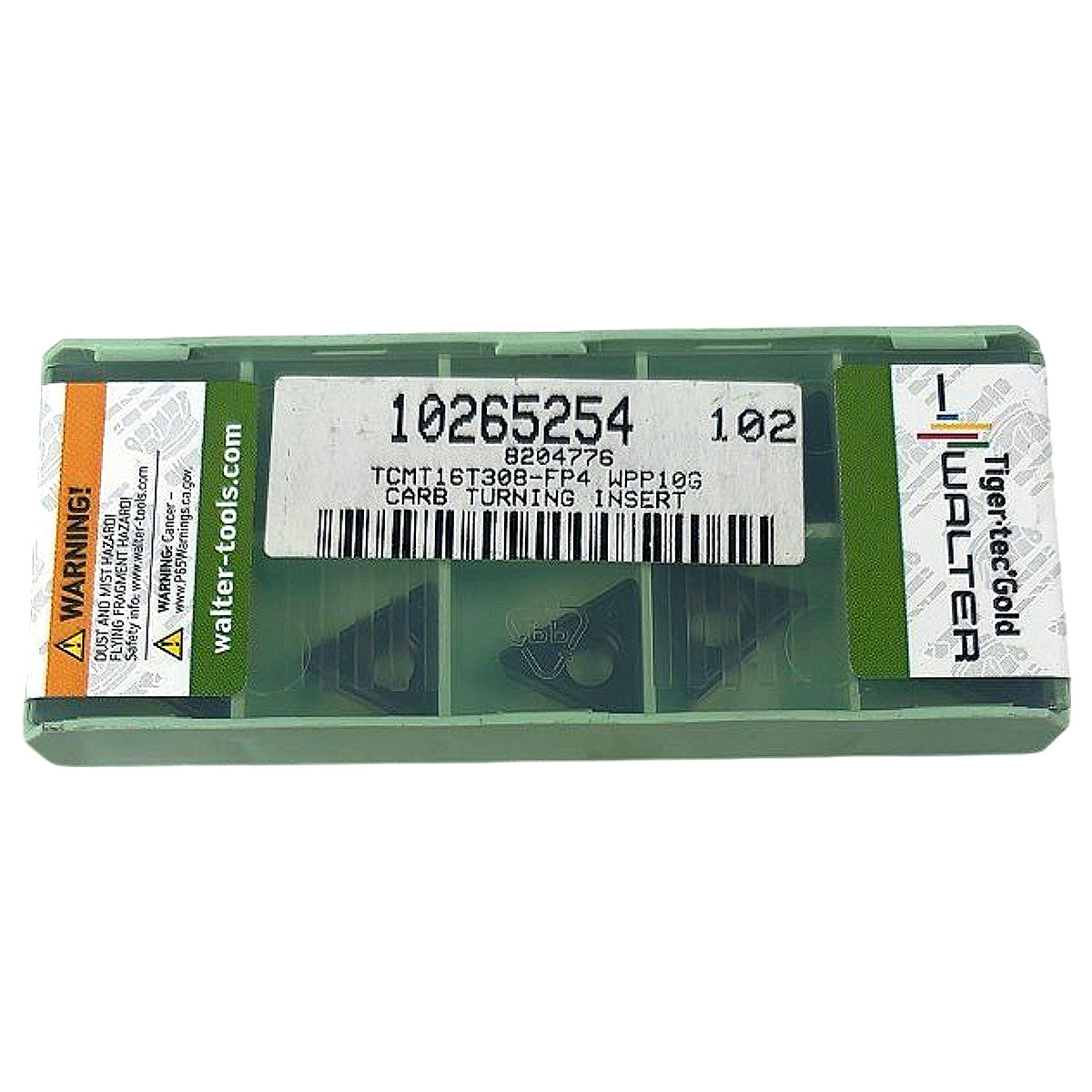 Walter TCMT16T308-FP4 WPP10G carbide turning insert