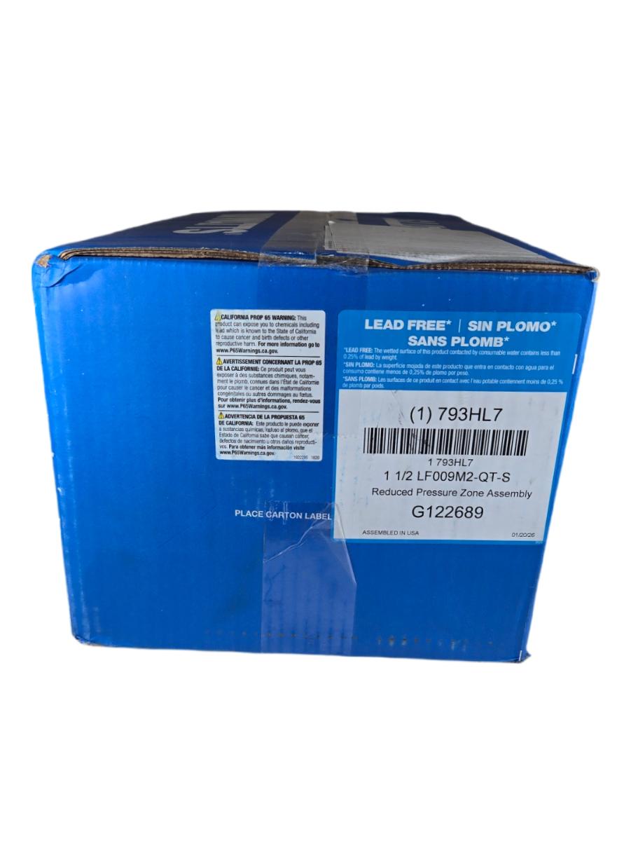 Watts 1 1/2 LF009M2-QT-S Reduced Pressure Zone Assembly