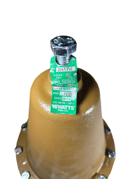 watts 2 1/2 LFN223M2-B water pressure reducing valve