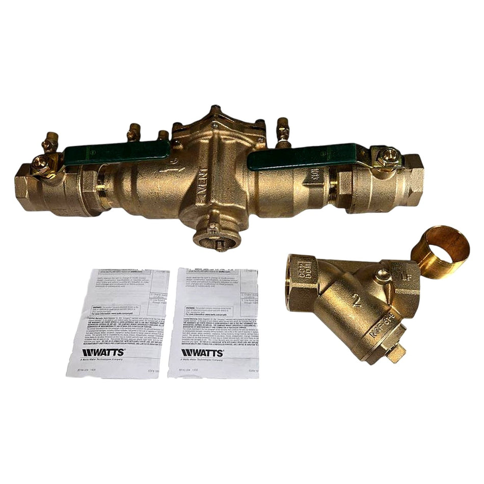 Watts 2 LF009M2-QT-S Reduced Pressure Backflow Preventer
