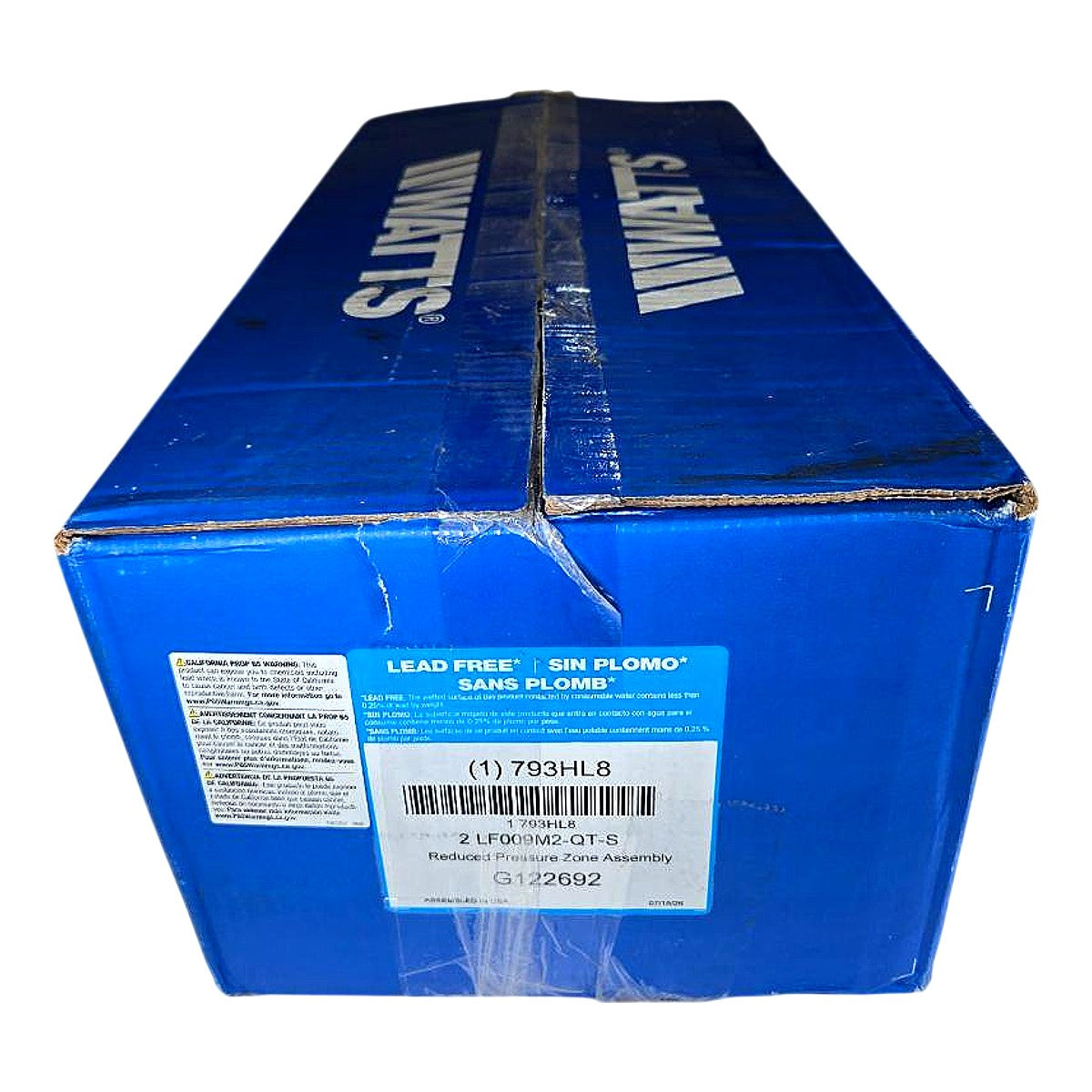 Watts 2 LF009M2-QT-S Reduced Pressure Backflow Preventer