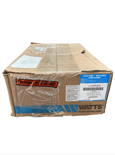 Watts 22 LF919-QT-S-FS RPZ backflow preventer assembly