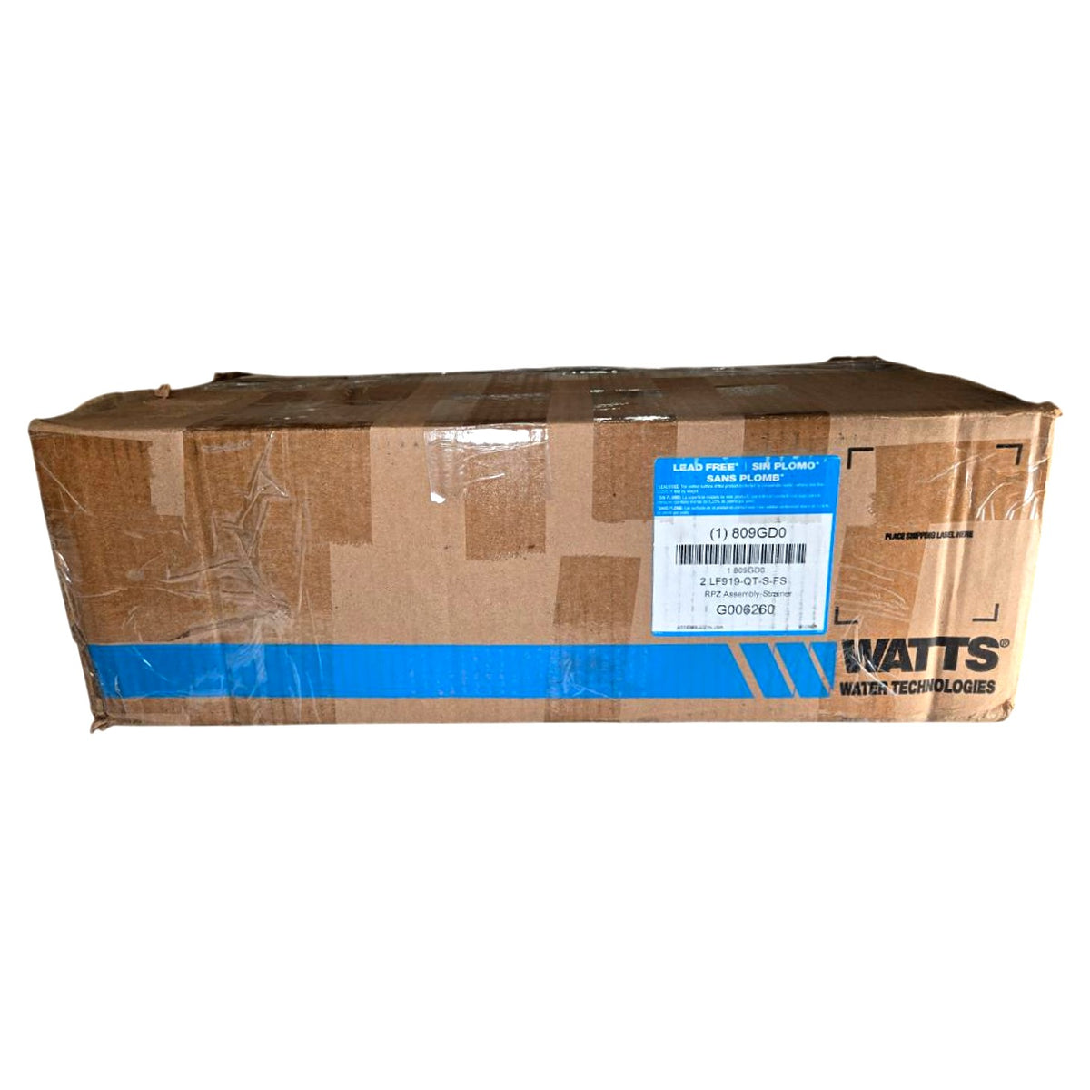 Watts 2LF919-QT-S-FS 2" Reduced Pressure Zone Assembly