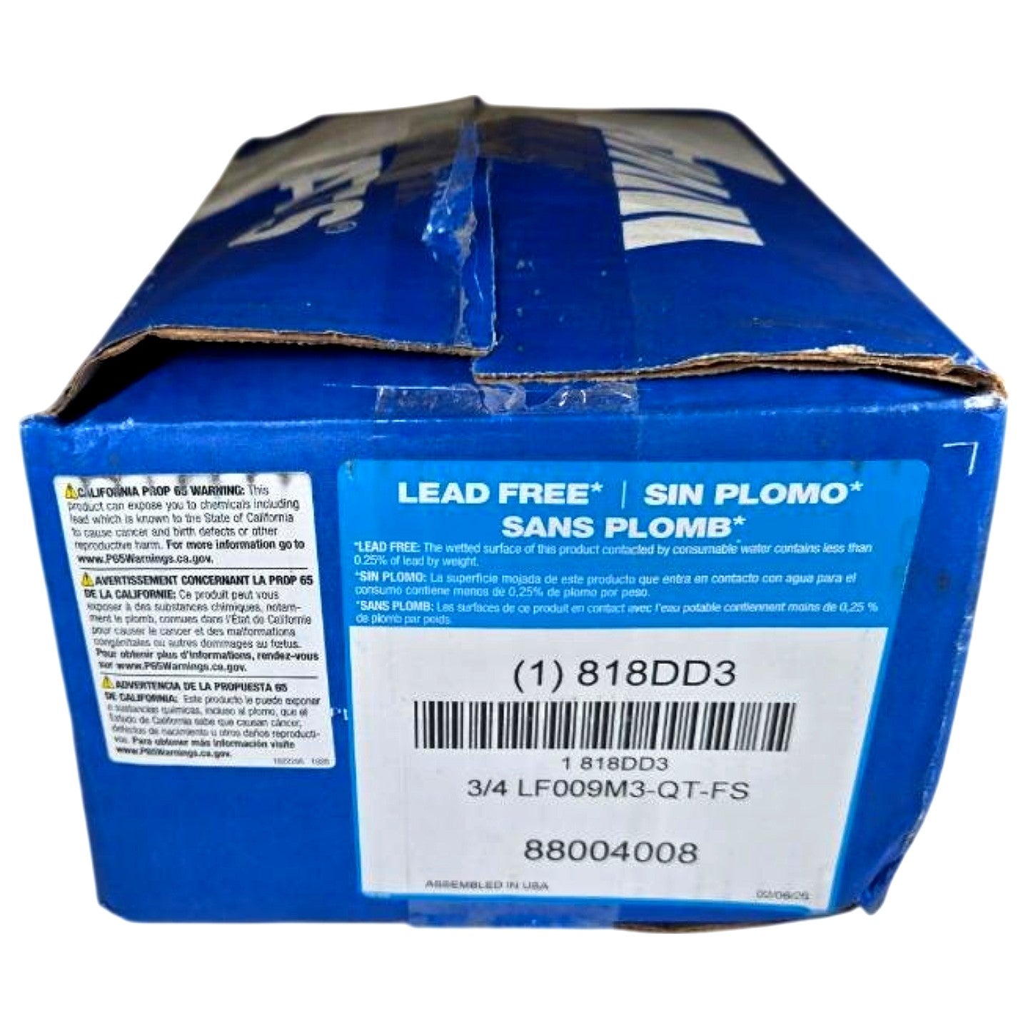 Watts 3/4 LF009M3-QT-FS reduced pressure backflow preventer