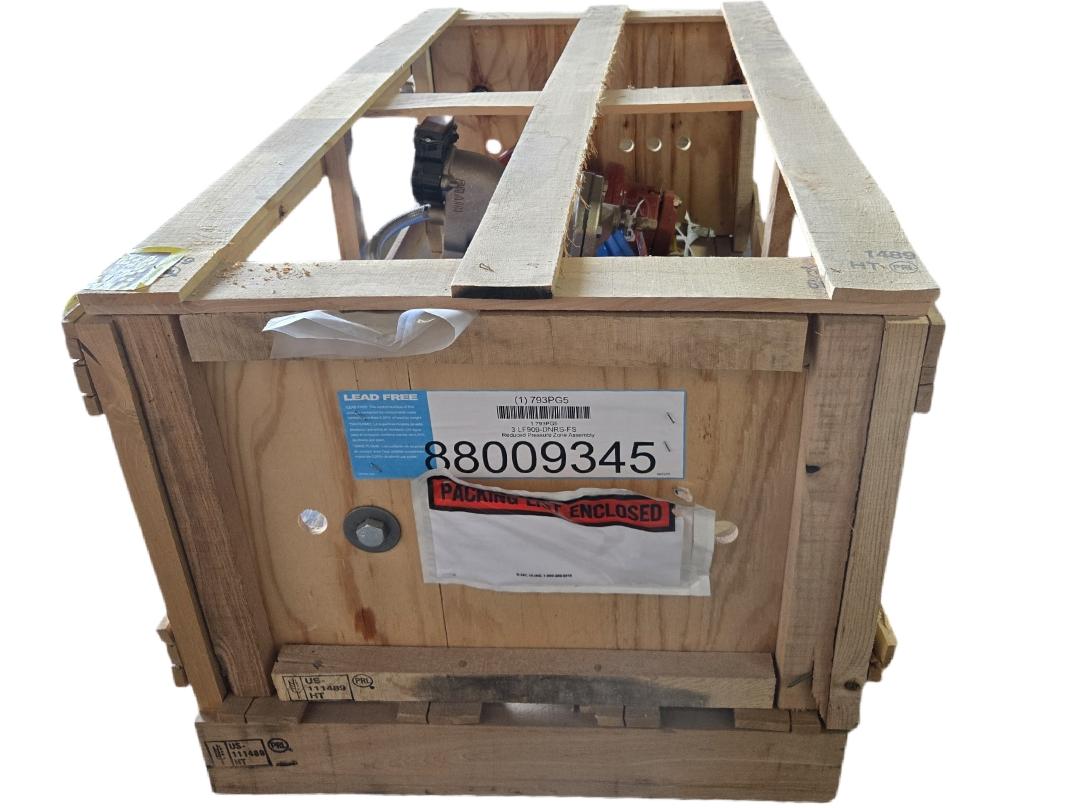Watts 3 LF909-DNRS-FS Reduced Pressure Zone Backflow Preventer Assembly