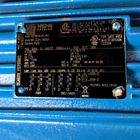 Weg 00218ET3E145T-W22 AC induction motor