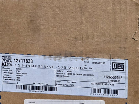 Weg 00718ET3H213T-W22 AC induction motor