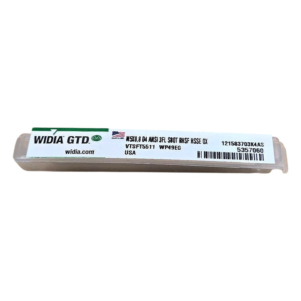 Widia 5357060 Spiral Flute Machine Tap