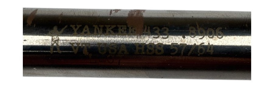 Yankee 433 0.8906 HSS taper reamer