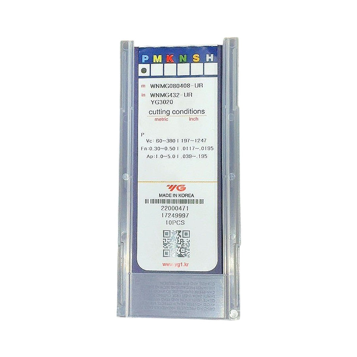 YG1 YG-1 WNMG432-UR YG3020 CVD carbide turning insert