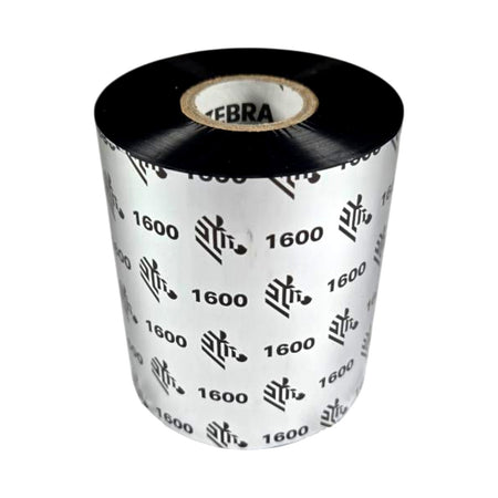 Zebra 01600BK08345 Thermal Transfer Wax Ribbon