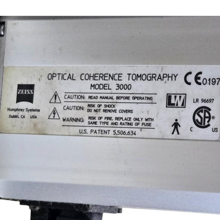 ZEISS 3000 Optical Coherence Tomographer
