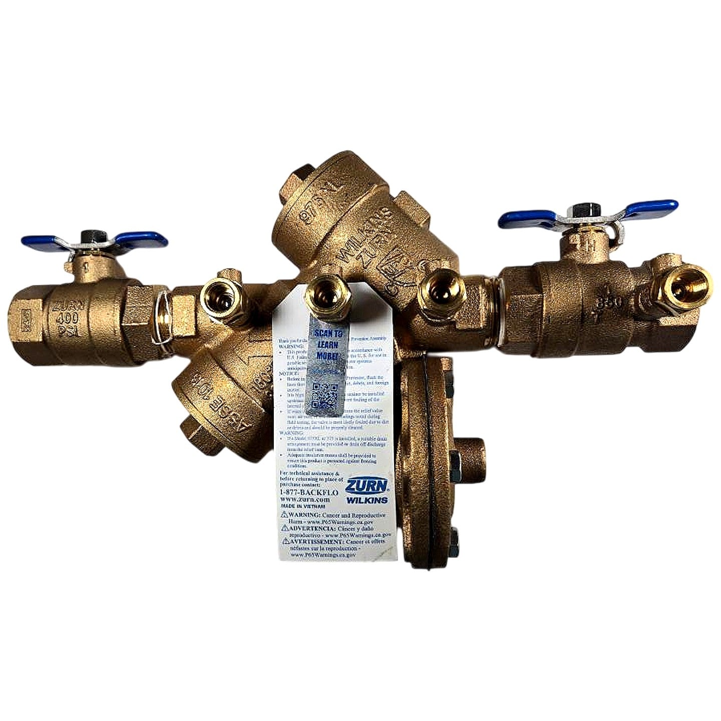 Zurn Wilkins 1" 975XL reduced pressure zone backflow preventer