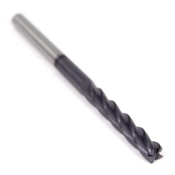 KENNAMETAL Carbide Extended Reach Square End Mill 1/4" 4FL AlTiN 4123790