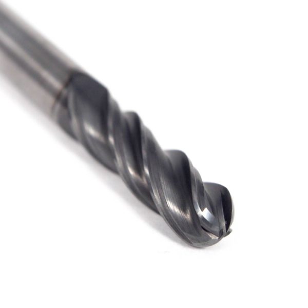 GARR Carbide Ball End Mill 1/4" 4FL AlCrN 50254 - Image 2