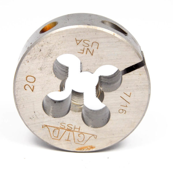 GREENFIELD Adjustable Round Die 7/16-20 HSS 23781