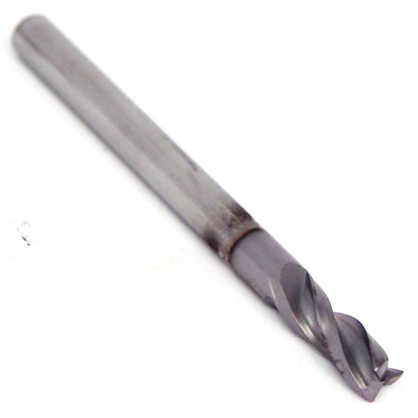 METAL REMOVAL Carbide Corner Radius End Mill 1/8" 3FL TiCN 0.010" Radius M32025