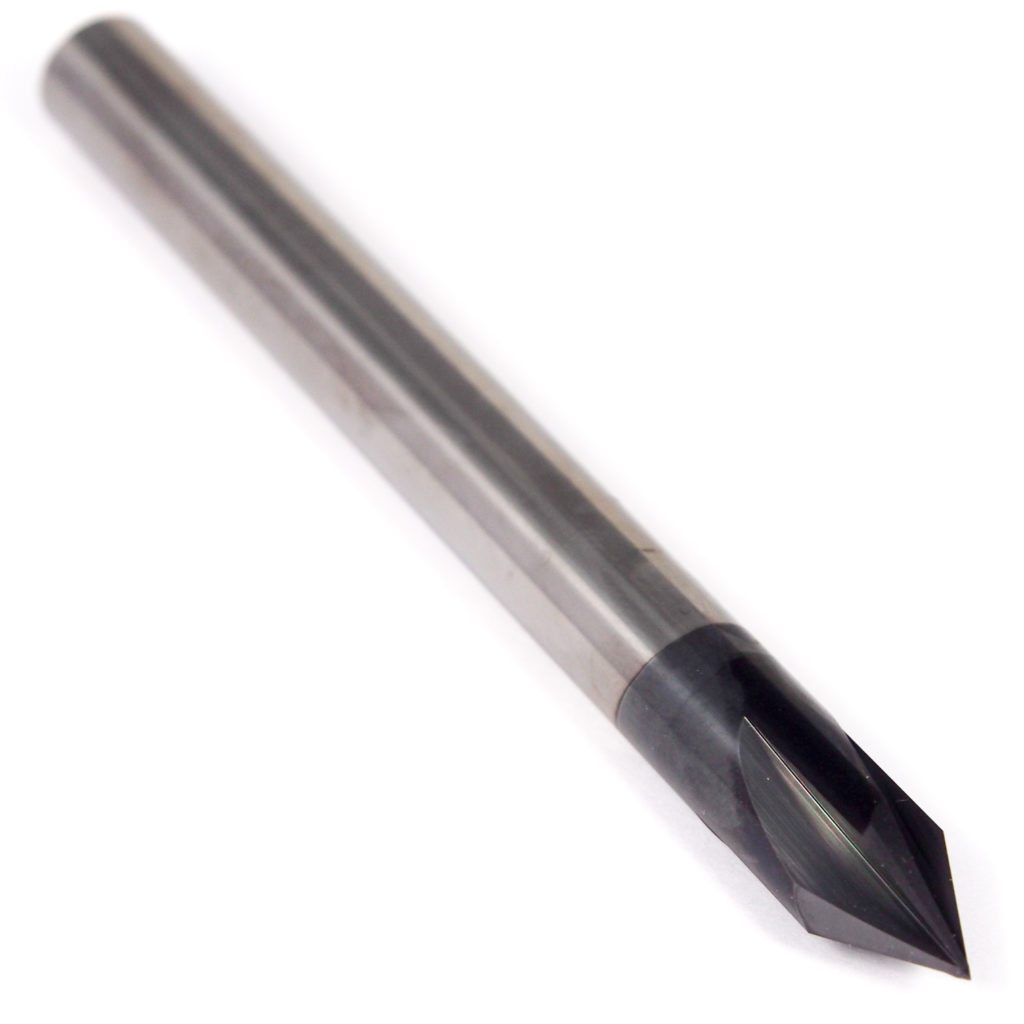 SANDVIK Carbide Chamfer End Mill 1.5mm X 10mm 60° 4FL TiAlN R215.94 ...