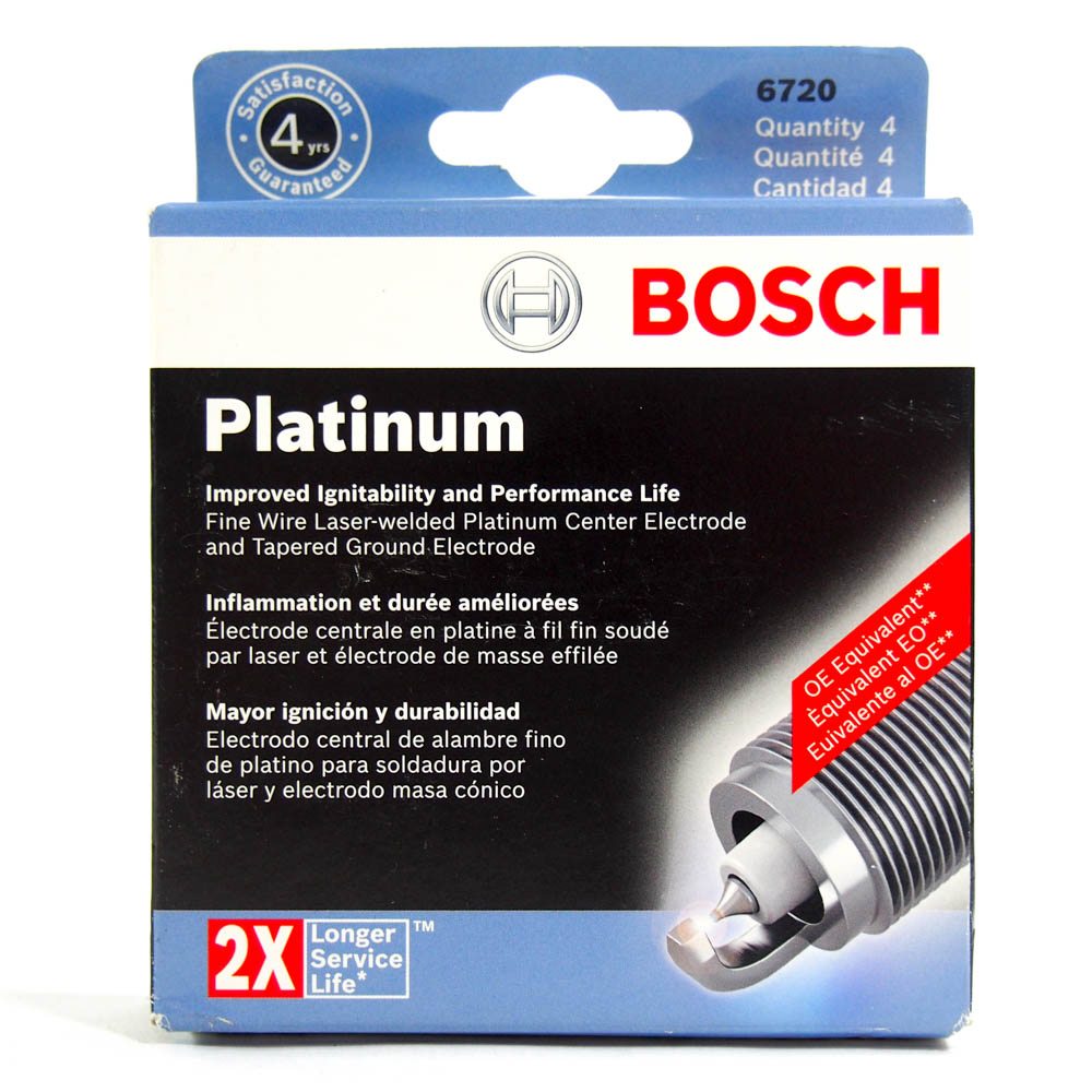 Bosch Platinum Spark Plug 6720 Fine Wire 4 Pack