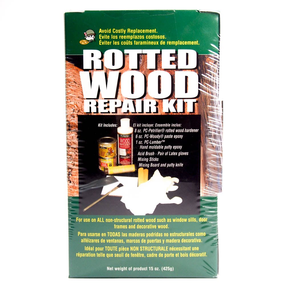 Rotted Wood Repair Kit With Water Based Hardener Epoxy Pc Products 84113