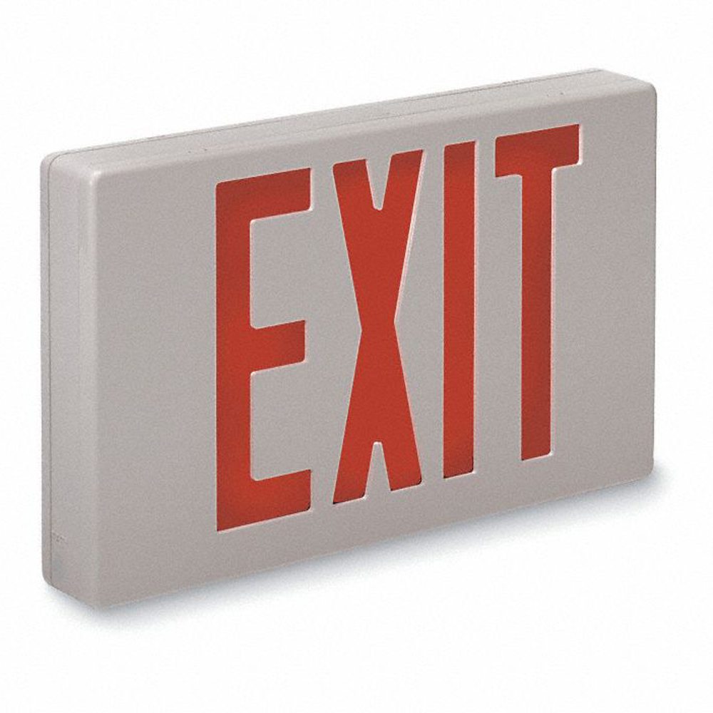 BIG BEAM XKL2RWWU Red Letter LED Exit Sign - 2 Faces