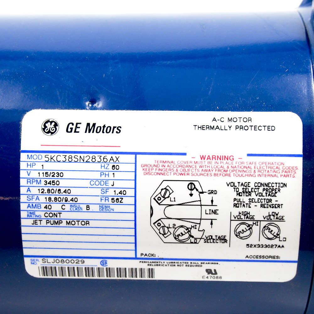 ge pump motor