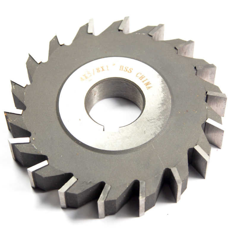 Straight Side Milling Cutter 4″ x 5/8″ x 1″ Arbor HSS 24T 3014404