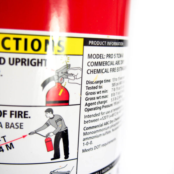 Kidde PRO 5 TCM-8 5 lb. Dry Chemical 3A:40B:C Fire Extinguisher