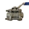 Nibco T595S6R66LL 1/4" 3-Piece Stainless Steel Ball Valve - Image 3