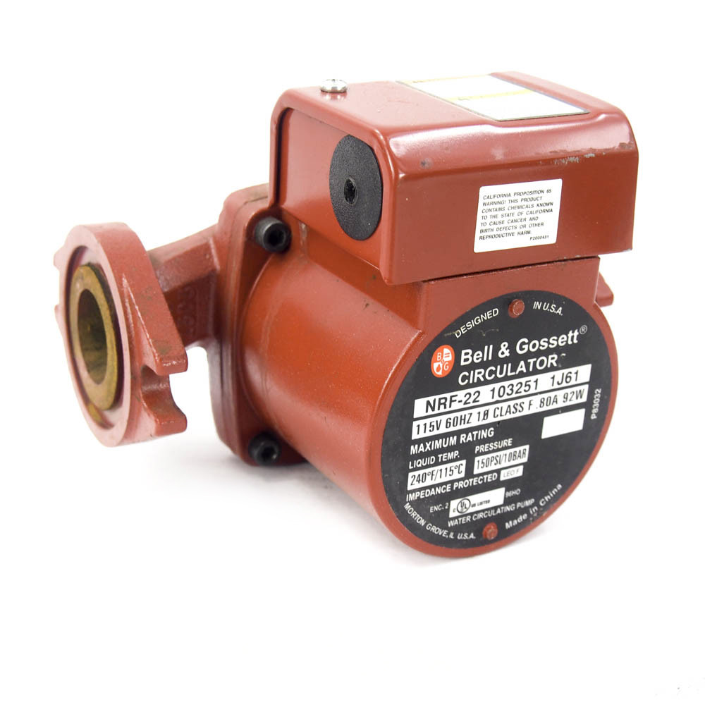 Bell And Gossett Nrf 22 1 25 Hp Wet Rotor Hydronic Circulating Pump