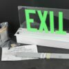 Big Beam ERXL1WGCR Sign 120/277V Green LED Ceiling Recess w/ Battery - Image 3