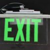 Big Beam ERXL1WGCR Sign 120/277V Green LED Ceiling Recess w/ Battery - Image 4
