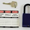 Brady 123358 Keyed Different Lockout Padlocks 1-3/4"  (Pack of 6) - Image 2