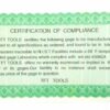 SPI 34-452-3 Pipe Thread Gage L1 Cert to NIST - Image 6