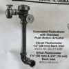 Sloan 9613-0.125 Concealed Diaphragm