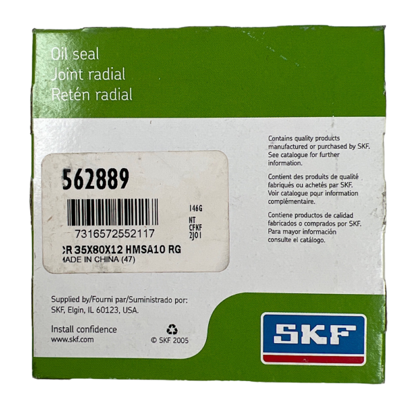 SKF 562889 35 mm x 80 mm x 12 mm Oil Seal - Image 3