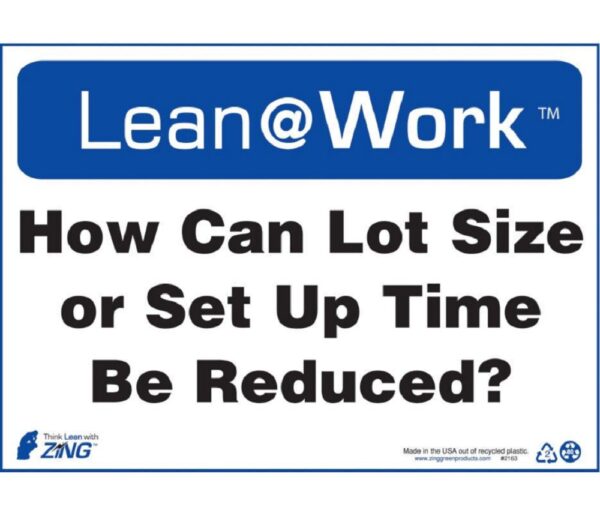 ZING 2163 10" x 14" Lean Processes Sign (10 Pack)
