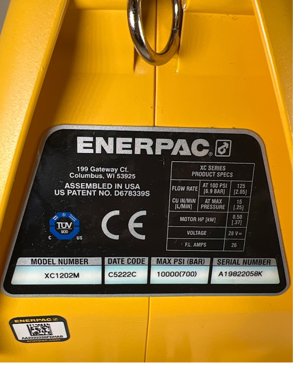 Enerpac XC1202M Hydraulic Pump