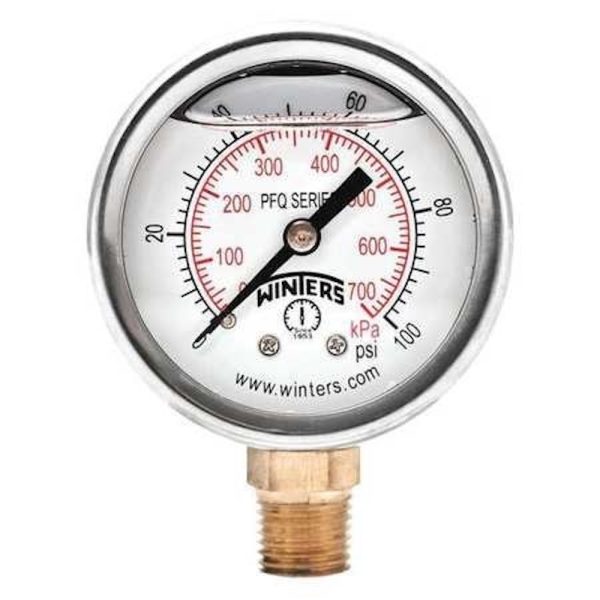 Winters PFQ2463 Pressure Gauge