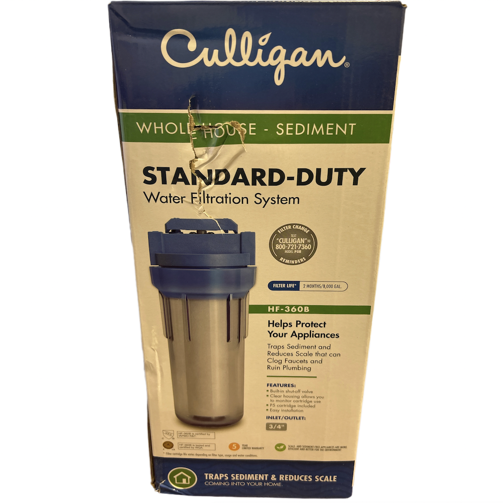 Culligan HF-360B 13-1/4″ 8000 Gal 5 Micron 4 GPM 125 PSI Water Filter ...