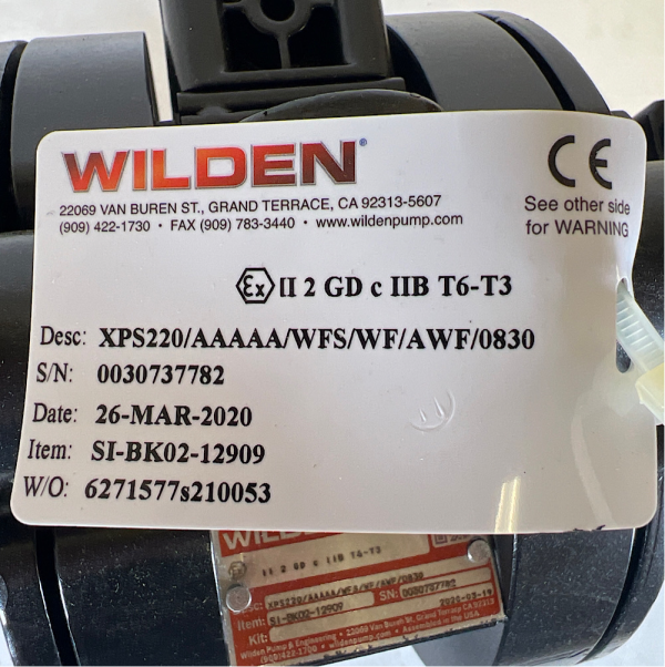 Wilden XPS220 Diaphragm Pump