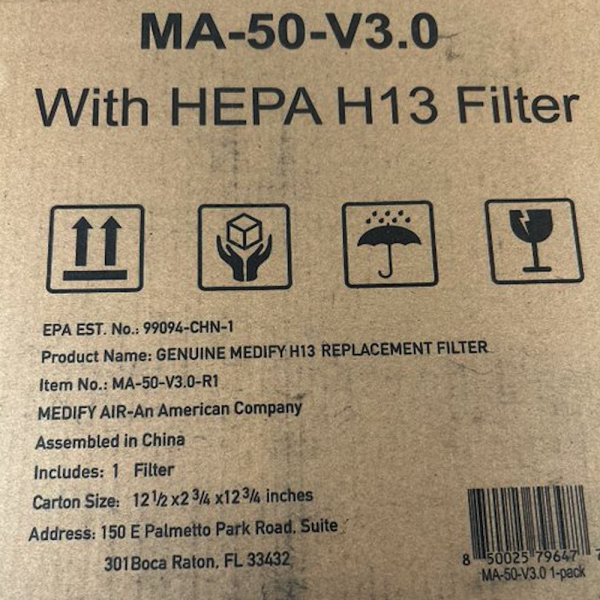 Medify Air MA-50-V3.0-R1 True HEPA H13 Replacement Filter - Image 3