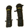 Universal 5T459 Universal Size Unisex Black Plastic Knee and Shin Guard - Image 4