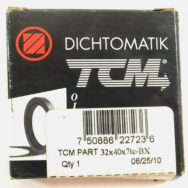 TCM 32X40X7TC-BX 1.260" x 1.575" x 0.276" NBR/Carbon Steel TC Oil Seal - Image 4