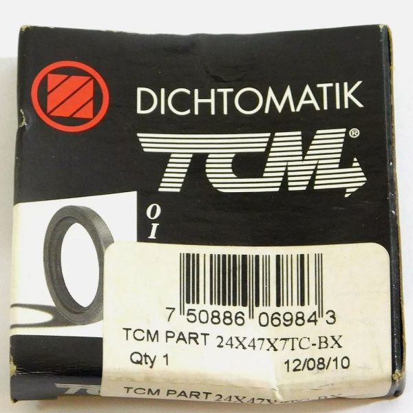 TCM 24X47X7TC-BX 0.945" x 1.850" x 0.276" NBR/Carbon Steel TC Oil Seal - Image 4